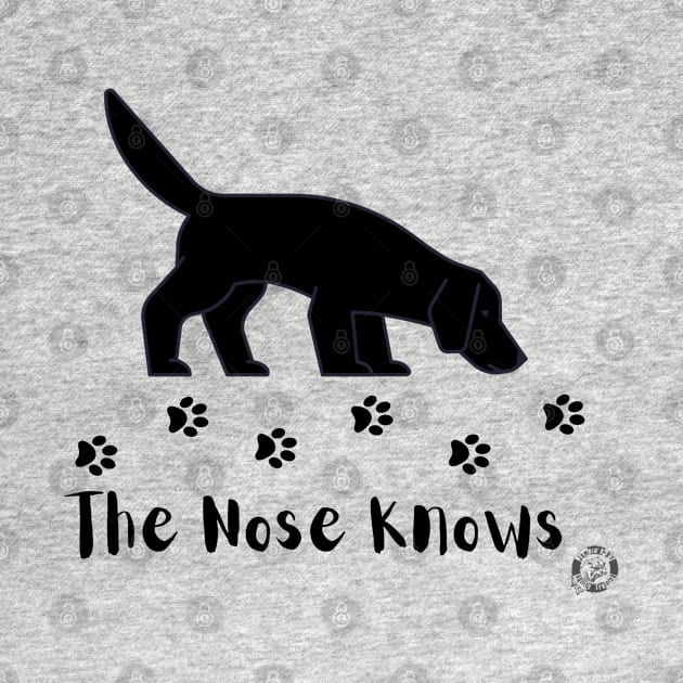 Black Dog Nose Knows by Jumpin' K-9's Store